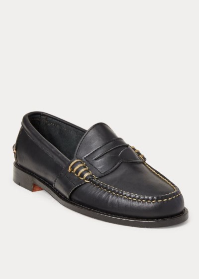 Men's Polo Ralph Lauren Edric Leather Penny Loafers | 083927MBH